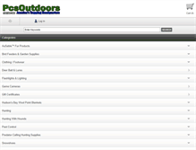 Tablet Screenshot of pcsoutdoors.com